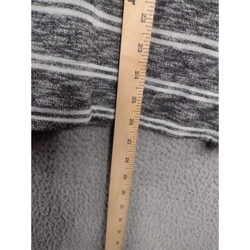 Anthropologie‎ Postmark Mika Oversized Gray White Striped Turtleneck Size Small - Picture 7 of 9